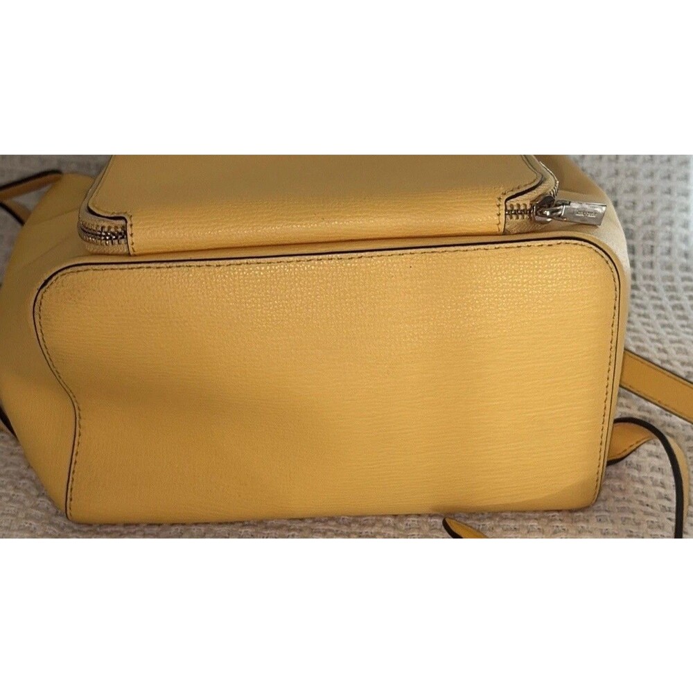 kate spade new york Darcy Flap Mini Backpack - Daybreak Yellow Designer Bag - Picture 4 of 12